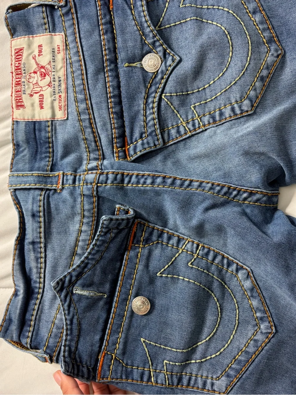 True Religion Men’s Blue Skinny Jeans